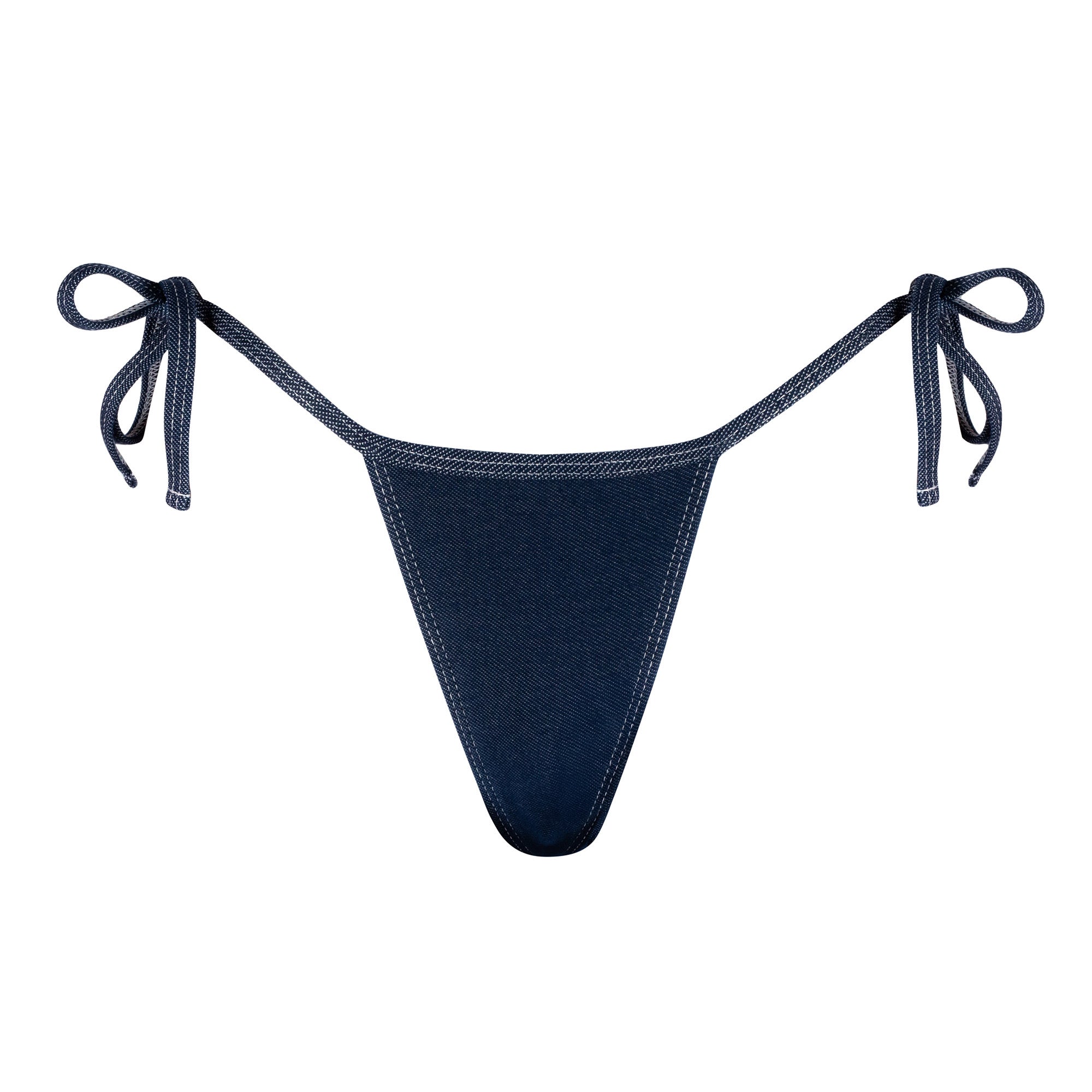 Thong Bottom — Dark Denim